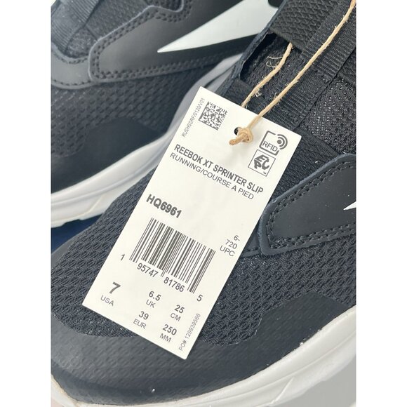 Reebok XT Sprinter Split Running Sneakers Sz Youth Mens 7 Black NIB - Picture 4 of 7